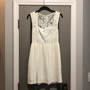 White dress with lace! Urban outfitters